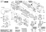 Bosch 0 602 335 001 ---- flat head angle sander Spare Parts
